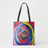 Tote Bag Pop aquarelle rose Abstrait (Devant)
