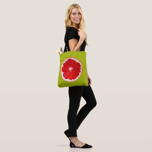 Tote Bag Pop art agrumes pink pamplemousse original (Sur le modèle)