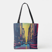 Tote Bag Pop Art City Vibes Tote (Dos)