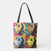 Tote Bag Pop Art Labrador Retriever (Dos)