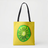 Tote Bag Pop art vif kiwi fruit original aquarelle (Devant)
