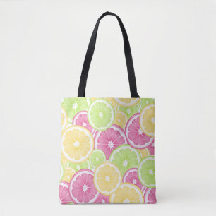 Tote Bag Pop d'agrumes brillant et amusant été