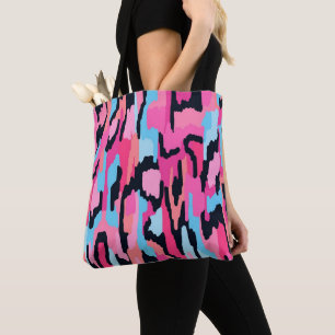Tote Bag Pop rose Abstrait