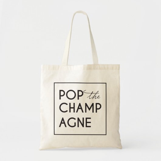 Tote Bag Pop The Champagne Bachelorette Fourre-tout (Devant)