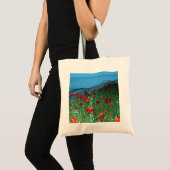 Tote Bag Poppies dans Southwold (Devant (produit))