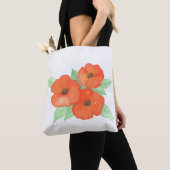 Tote Bag Poppies orange (De près)