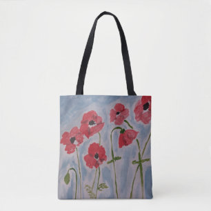 Tote Bag Poppies rouges sauvages