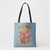 Tote Bag Poppin' avec Style - "Pop to it!" (Devant)