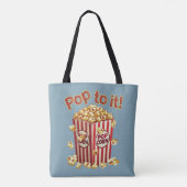 Tote Bag Poppin' avec Style - "Pop to it!" (Dos)