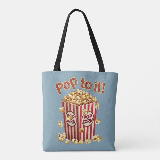Tote Bag Poppin' avec Style - "Pop to it!" (Dos)