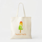 Tote Bag Popsicle au citron vert et ananas pop art nourritu (Devant)