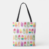 Tote Bag Popsicles d'aquarelle (Dos)