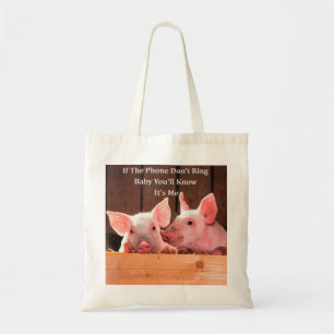 Tote Bag Porc drôle Memes avec des énonciations et des