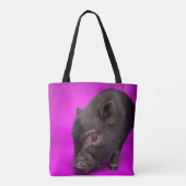 Tote Bag Porc noir de bébé (Dos)