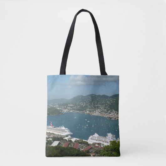 Tote Bag Port à St. Thomas Îles Vierges américaines (Devant)