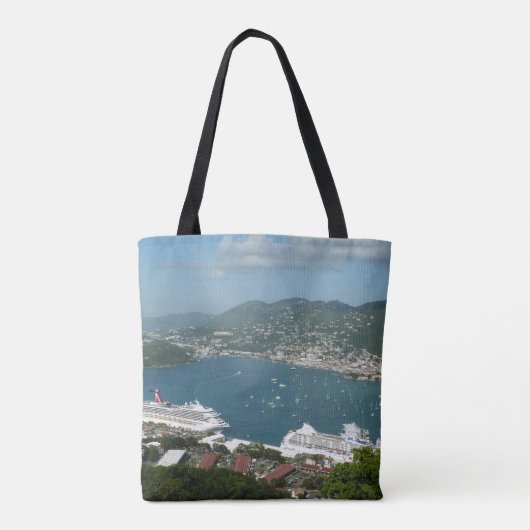 Tote Bag Port à St. Thomas Îles Vierges américaines (Dos)