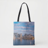 Tote Bag Port de Sliema et gratte-ciel à Malte (Devant)