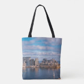 Tote Bag Port de Sliema et gratte-ciel à Malte (Dos)