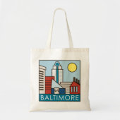 Tote Bag Port intérieur de Baltimore (Devant)