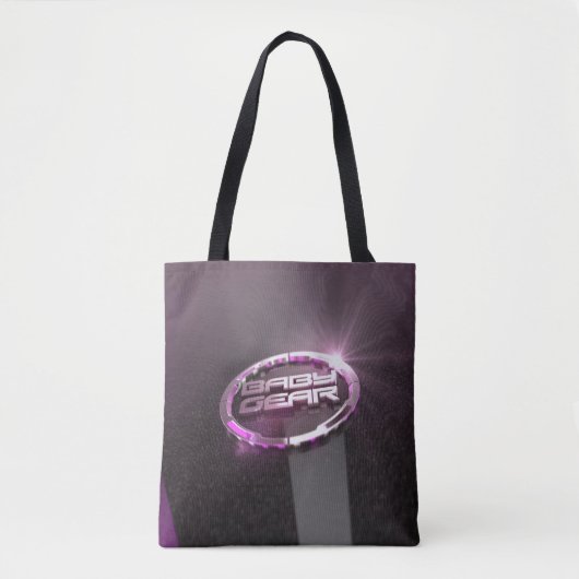 Tote Bag Porte bébé rose (Devant)