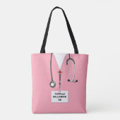 Tote Bag Porte-bourse rose (Dos)