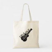 Tote Bag Porte - clé Texte Et Image Ukulele (Dos)