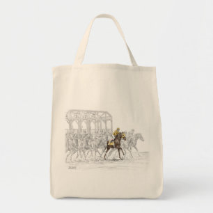 Tote Bag Porte de départ de la course de cheval