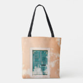 Tote Bag Porte en bois vert fermé (Dos)