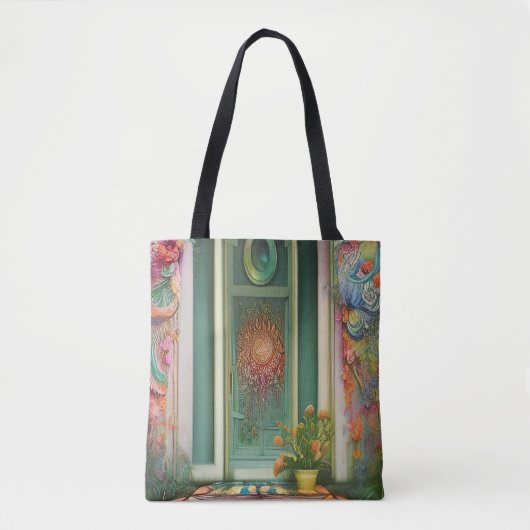 Tote Bag Porte fleurie (Devant)