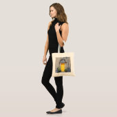 Tote Bag Porte géorgienne jaune à Dublin (Devant (modèle))