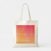 Tote Bag Porte-mère orange personnalisée (Dos)