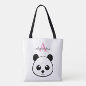 Tote Bag Porte-panda coutume Monogramme (Dos)