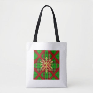 Tote Bag Porte-trésor de vacances à carreaux
