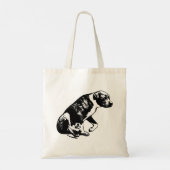 Tote Bag Porter la pause - Assiette encrée (Dos)