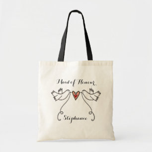 Tote Bag Portes blanches personnalisées Fête des mariées Ma