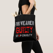 Tote Bag Porteur de fourrure coupable (De près)