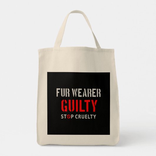 Tote Bag Porteur de fourrure coupable (Dos)