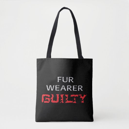 Tote Bag Porteur de fourrure coupable (Devant)