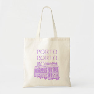 Tote Bag Porto Travel Art, Portugal, Pastel, Minimaliste