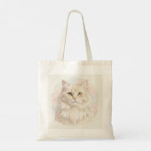 Tote Bag Portrait aquarelle de chat persan (Dos)
