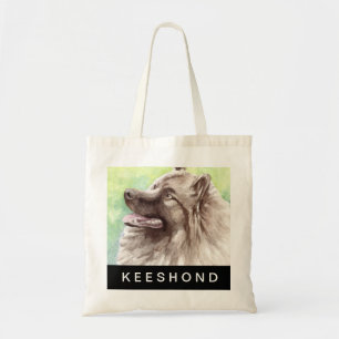 Tote Bag Portrait aquarelle de Keeshond