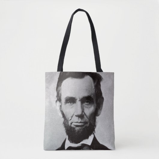 Tote Bag Portrait d'Abe Lincoln 2 (Devant)