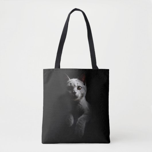 Tote Bag Portrait de chat (Devant)