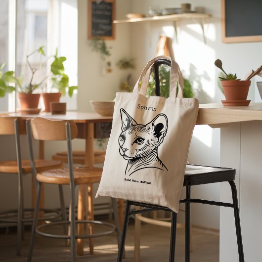Tote Bag Portrait de chat Sphynx