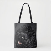 Tote Bag Portrait de chien Cockapoo noir Cadeau de Cockapoo (Devant)