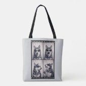 Tote Bag Portrait de chien Husky (Dos)