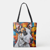 Tote Bag Portrait de chien mignon (Dos)