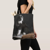 Tote Bag Portrait de chiot de queue écourtée dans le studio (De près)