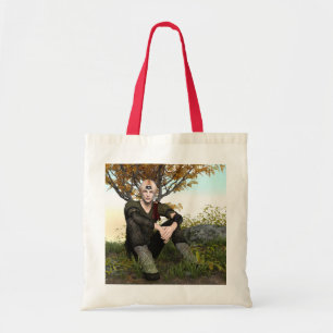 Tote Bag Portrait de fantasy du prince de la forêt médiéval
