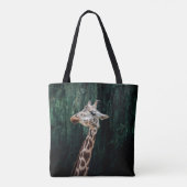 TOTE BAG PORTRAIT DE GIRAFFE CUIT (Dos)